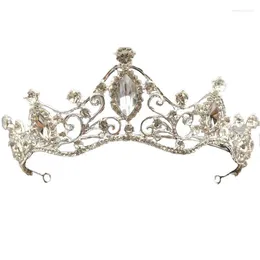 Hårklipp prinsessor tiaras tävling vintage julsmycken diadema accesorios mujer brud krona bröllopstillbehör