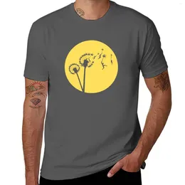 Herrpolos Dandylion Flight - Reversed Circular T -Shirt Plus Size Tops Blus Mänkläder