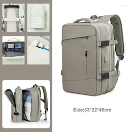 Plecak rozszerzalny samolot laptop bagaż bagaż duża pojemność Business Business Multifunkcjonalny Mochila de viaje unisex