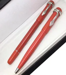 M Famous Pen 1912 Heritage series Red Color Special Edition подарочные черные шариковые ручки с уникальным зажимом в виде змеи7113264