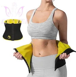 Sauna Lanfei Abdominal Belt Women Slimming Tummy Control Trimmer Corset Belly Strap Waist Trainer Cinchers Shapewear Fat Burner1888794