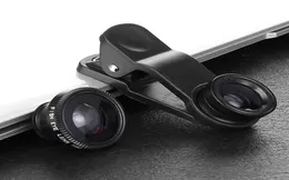 Universal Clip 3 In 1 Kit Fish Eye Lens vidvinkel Makro Mobil PO Telefonkamera Glaslins Fisheye för iPhone X Xs Max 8 Plus 75879584