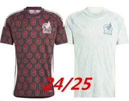 México 2024 2025 Copa América Raul Chicharito Camisas de Futebol 2023 Lozano dos Santos 24 25 H.Lozano Homens Crianças Camisas de Futebol Uniformes Fãs Versão 999