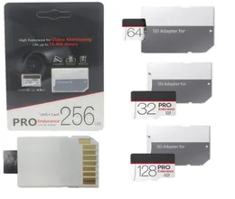 2020 32GB 64 GB 128GB 256 GB MICRO SD CORD TF Memory Card Class 10 Nytt EVO UHSI -kort med Adapter Retail Package 30pcs3745830