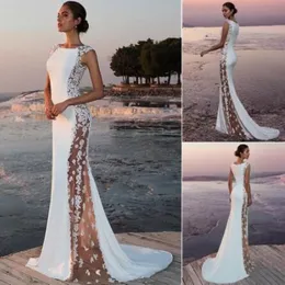 Elegancka sukienka wieczorowa Biała długa suknia balowa seksowne koronkowe aplikacje bandaż sukienki na zamówienie Miek Manned Women Formal Impreza sukienki 2564