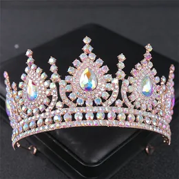 Kadın saç aksesuarları moda lüks zarif elmas gelin prenses taç toptan gelin aksesuarları 2454