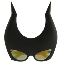 Nya Little Devil Solglasögon Personlighet Bull Horn Sun Glasse Creative Halloween Eys