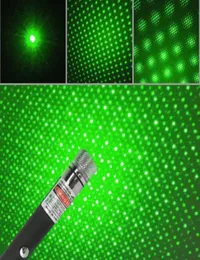 2 in 1 Star Cap Pattern 532nm 5mw Green Laser Pointer Pen with stars head lazer kaleidoscope light Christmas Gift High Quality FAS5821162