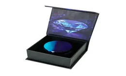 Gradient smoking grinder with gift box packaging aviation aluminum diamond grinders smoke shop2485795