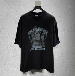 2020BLACKと白のファッションショートスリーブTシャツVTM VIT MENG PIRATE SHIPプリントルーズ緩んだTシャツヒップホップストリート5105320