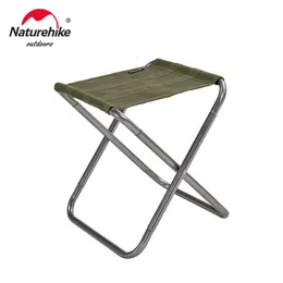 Leichter Outdoor-Campingstuhl, klappbarer Angelhocker aus Aluminium, zusammenklappbare Campingsitze, Wanderhocker NH17Z012-L 240220