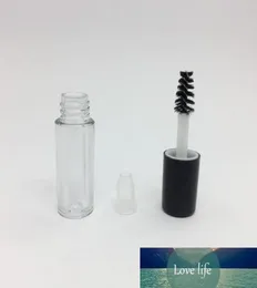 Tubo di mascara vuoto trasparente in plastica da 08 ml con tappo nero per mascara medio per la crescita delle ciglia2583910