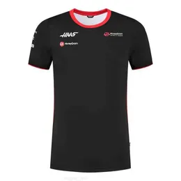Tuta da gara F1 2023 New Hass Team Magnusson Same Summer Mens T-shirt a maniche corte Polo Personalizzazione
