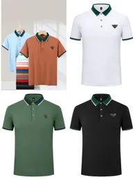 Designer masculino triângulo luxo marca nova zhudi tecido cor sólida camisa polo masculina de negócios forrado com roupas masculinas S-4XLjing