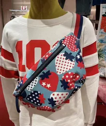 Дизайнерская детская поясная сумка с клубничным принтом INS, детские рюкзаки с надписью на груди, поясные сумки для мальчиков и девочек, повседневная сумка на одно плечо S1173