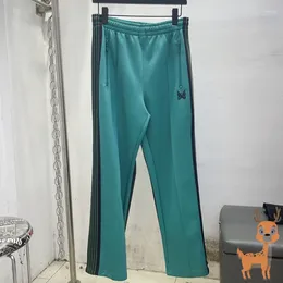 Erkekler Pantolon High Street Sıradan İğneler Kelebek Logo Nakış Spor Gevşek Moda Retro Erkekler Kadın Düz Tüp Gerçek Po