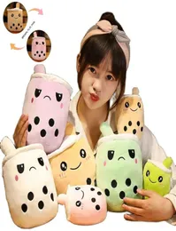 Cute Boba Milk Tea Plushie Toy Soft Stuffed Apple Pink Strawberry Taste Milks Teas Hug Pillow Balls Bubo Tea Cup Cushion1073477