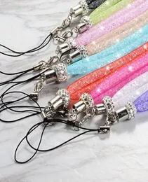 Bling Crystal Rhinestone Lanyard Diamond Hanging Luxury Rope Necklace String Neck Chain Sling Colorful for iphone ID Card Keychain8470734