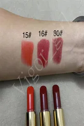 2022 Girl Beauty Lipstick TF Brand Lip Color Rouge A Levres 3g Tube Lipsticks 15 16 80 3Color with top quality5531866