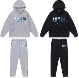 Mens Trapstar Tracksuits 남자 여자 Fleece Tracksuit 세트 겨울 후드 팬츠 바지 2 조각 세트 달리기 후 Hoody Designer Sweatshirt Joggers Sweatpants Suit Male7g