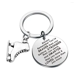 Keychains skridskoåkning Fotbollsfält Hockeyskor Keychain Keyring Charm Key Chain Women Men Boy Girl Son Gifts Sport Jewelry