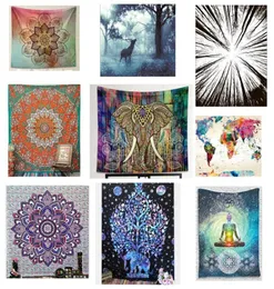 150130cm tapestries 2018 Summer Bohemian Mandala Beach Tafel Planket Folkcustom Yoga Mat Elephant Print Shawr Pafel 40 Colo7783711