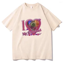 Kvinnors T-skjortor Nanalan Who's That Wonderful Girl Tshirts I Love My Girl Grafic Printing Tee-Shirt Cotton Soft Women/Men T-shirt