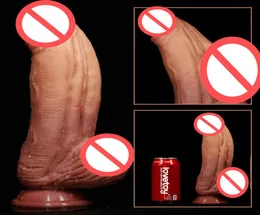 10 Zoll realistischer Monster-Silikondildo mit Dual-Density-Analplug, riesiger Saugnapf, großer Pferdedildo, riesiges Analspielzeug6512395