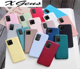 Candy Color Silikon Futerał do Samsung Galaxy A12 A42 A52 A72 A32 5G M02S A02S M31S Matte Soft TPU Tylne pokrycie Fundas COQUE2163436