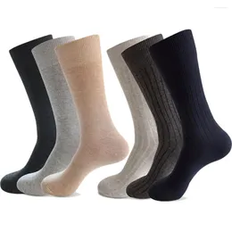 Erkek Çoraplar 6 Çift Erkekler İçin Büyük Boy Harajuku Pamuk Sonbahar Kış Katı İş Beyefendisi Resmi Artı Boyut 47 48 49 50