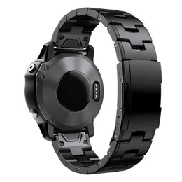 Garmin Fenix 5x Plusx 5x 6x 3 3hrストラップ26mmの降下MK2S MK1 MK1 MK2 H220419322に互換性のあるチタン合金ブレスレット