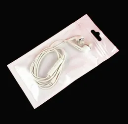 10515cm 500pcslot klare weiße Perle Kunststoff-Verpackungsbeutel Reißverschluss Zip-Lock Einzelhandelsgeschäft Paket Kopfhörer Handy-Ladegerät displ7689171