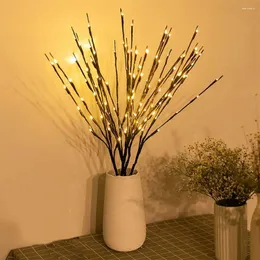 Dizeler LED Willow Branch Lamba Gül Simülasyonu Orkide Işıkları Uzun Vazo Dolgu Dalı Ev Dekorasyonu için Işıklı