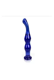 Pyrex GLADO DILDO GSPOT Massager Stymulator Anal Wtyczka Fetysz Fetysze Blue Clear Crystal Anal Wtyczka Kobieta dla dorosłych Nowość 8678935