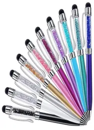 2 w 1 Stylus Touch Pen Luksusowe Diamentowe Kapacitwe długopisy ekranowe dla iPhone'a 6 7 8 x Samsung Tablet PC8408360