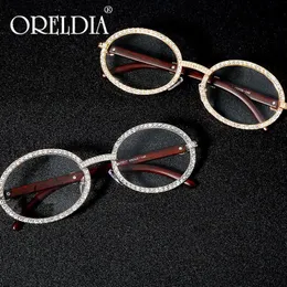 Occhiali da sole vintage rotondi con zirconi cubici da uomo Nuove donne di lusso occhiali con diamanti ovali moda occhiali Hip Hop UV400 gafas de sol mujer M2840