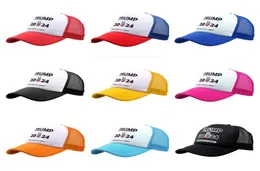 Presidente Trump 2024 Chapéu de malha ajustável verão snapbacks bonés de beisebol Keep America Great Letter MAGA Patchwork Peaked Visor4259916