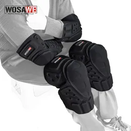 WOSAWE Motorcycle Motocross Knee Pads Elbow Protector Off Road Safety Knee Brace Support MTB Ski Racing Sports Protective Gear 240226