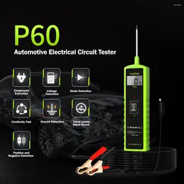 Topdiag P60 Tester per sistema elettrico per auto Sonda per circuito di alimentazione automobilistica 12V 24V Strumento diagnostico automatico per batteria