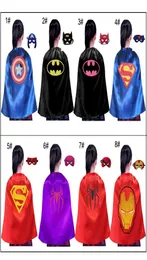 One layer laceup superhero party costumes cape with logo and mask 50x70cm kids cosplay cartoon movie cape Halloween child dress u9172145