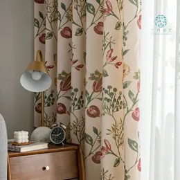 American living curtains Rustic Home Decor Birds Pattern Window Treatments Printed Bedroom Drapes Single Curtain Panels A312251J