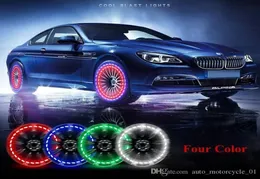 إكسسوارات السيارات Carstyling Auto Wheel Hub Color Solar LED LED Flash Light Solar Energy Flash لجميع السيارات العالمية MMA13501751812