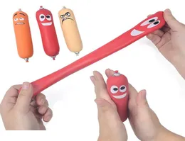 Soft Toys Stress Relief TPR rozciąganie ściskające zabawki hotdog kiełbasek nowość dla dzieci7926415