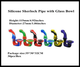 Cucchiaio da fumo in silicone Bubbler in silicone Colore Rasta Pipa in silicone Lunghezza 110 mm intero su 2619647