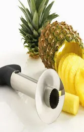 Affettatrici per ananas per frutta in acciaio inossidabile Pelapatate Parer Cutter Utensili facili da cucina Colore argento9960606