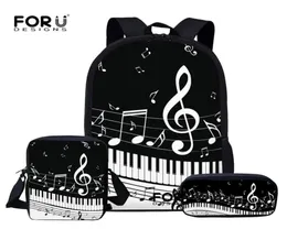 Forudesigns Children School Bags for Teen boys girls loce note backpacks piano book bag Kids Shalledbag Mochila escolar LJ29797589