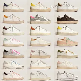 Goldenstar New Hi Star Sneakers Platform Sole Shoes Women Women Natgual Italy Brand Heighth Double and Designer Flat Classic White Golden ﾠ Goose's Goode Ngoc