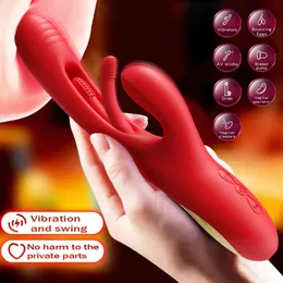 Kaninchen-Klitoris-Vibrator für Frauen, extra starker Klitoris-Stimulator, leistungsstarker G-Punkt, 21 Modi, Sexspielzeug, weibliche Waren, Erwachsene, 240227