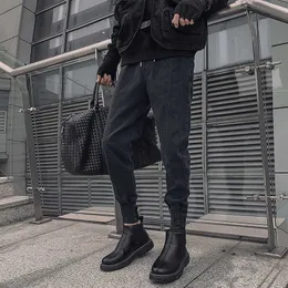 Jesienna i zimowa piai Blast Street w połączeniu z Martin Boots Pants Mens sznurka Harlan Trendy Brand Tie dżinsy