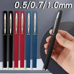 153pcs 10mm 07 05 Signature Gel Pen Black Blue Red Practicing Calligraphy Antibacterial Ballpoint Student Large Capacity 240306